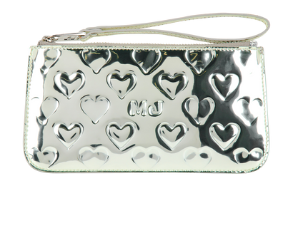 Marc Jacobs Double Heart Embossed Pouch, front view